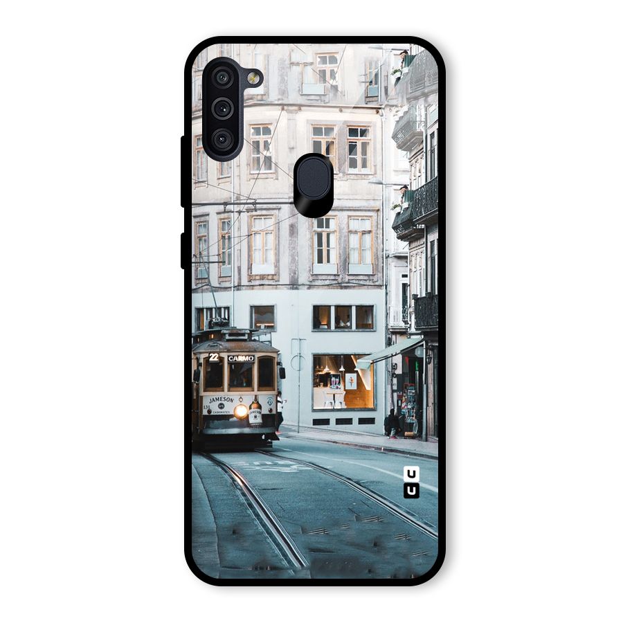 Tramp Train Glass Back Case for Galaxy M11
