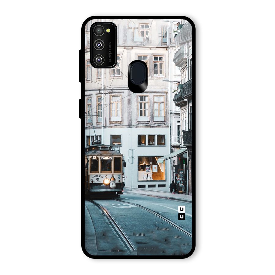 Tramp Train Glass Back Case for Galaxy M21