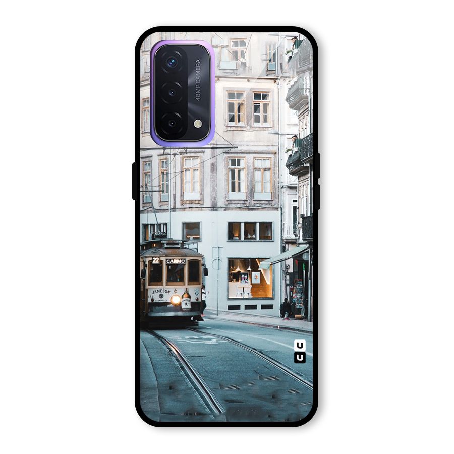 Tramp Train Glass Back Case for Oppo A74 5G