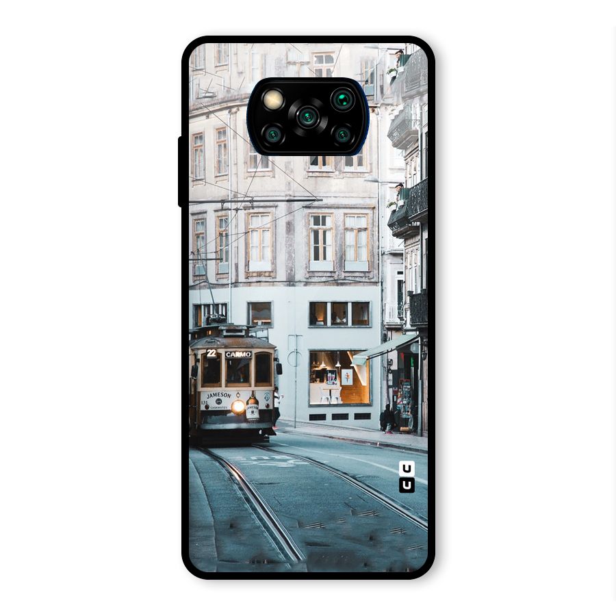 Tramp Train Glass Back Case for Poco X3 Pro