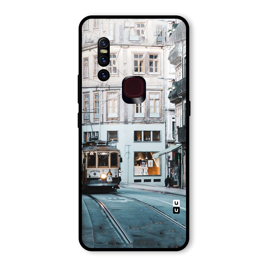 Tramp Train Glass Back Case for Vivo V15