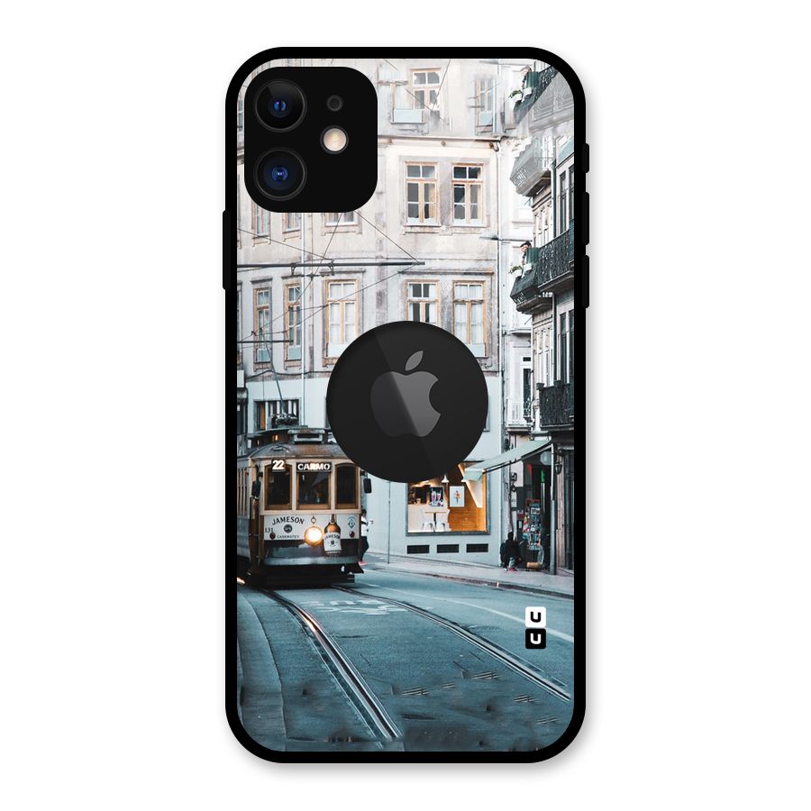 Tramp Train Glass Back Case for iPhone 11 Logo Cut