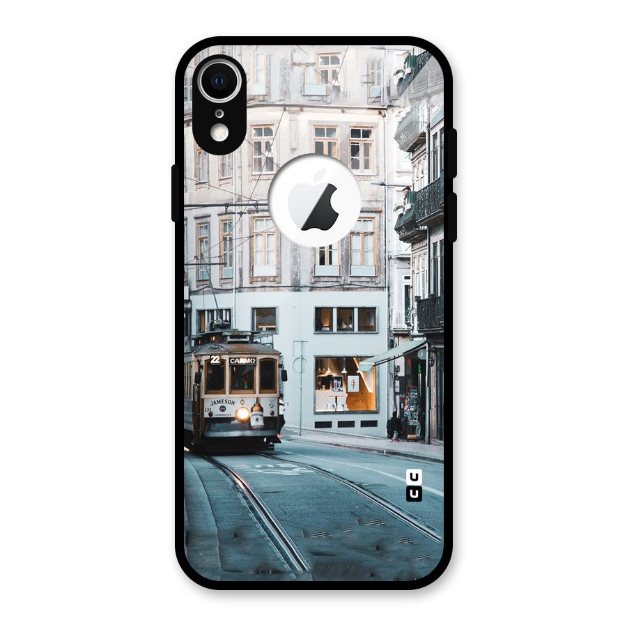 Tramp Train Glass Back Case for iPhone XR Logo Cut
