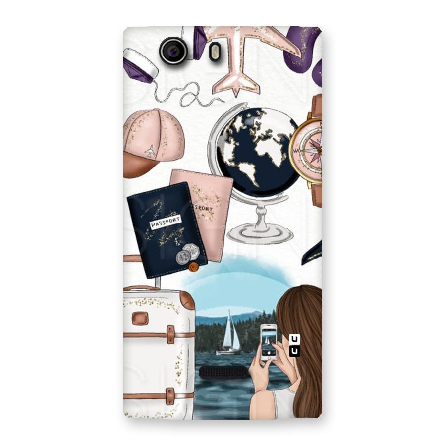 Travel Diaries Back Case for Canvas Nitro 2 E311