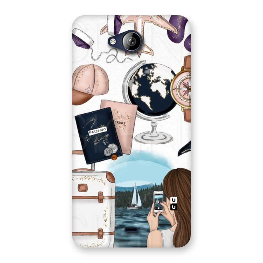 Travel Diaries Back Case for Canvas Play Q355