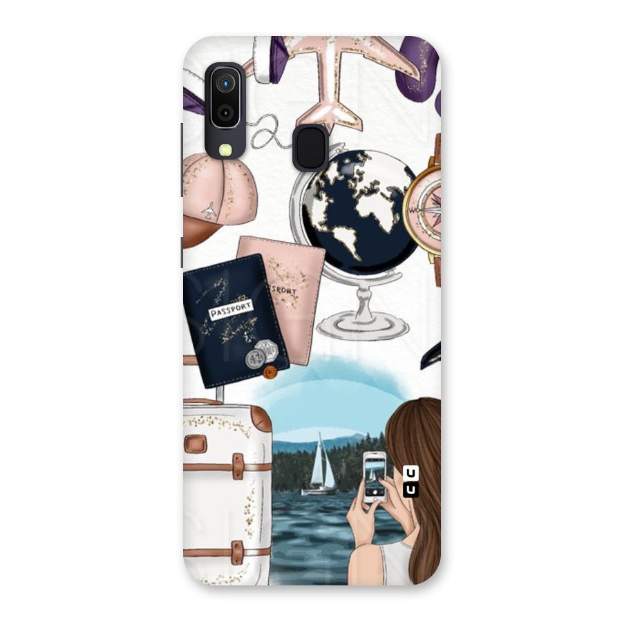 Travel Diaries Back Case for Galaxy A30