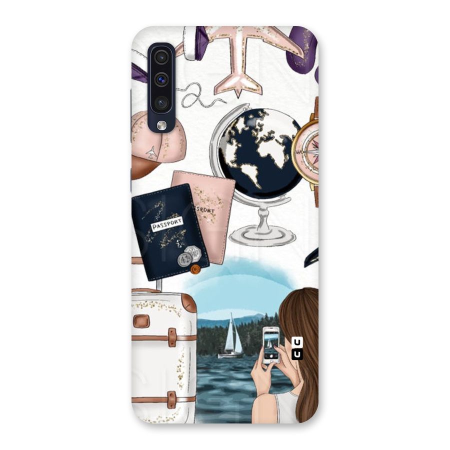 Travel Diaries Back Case for Galaxy A50s
