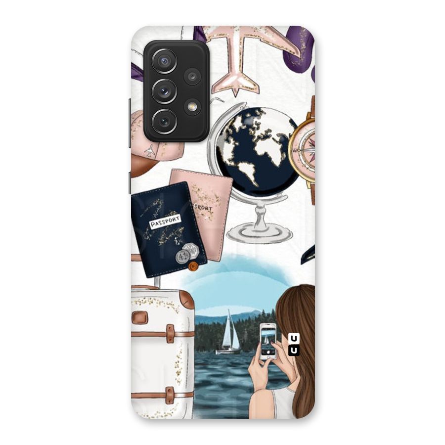 Travel Diaries Back Case for Galaxy A72