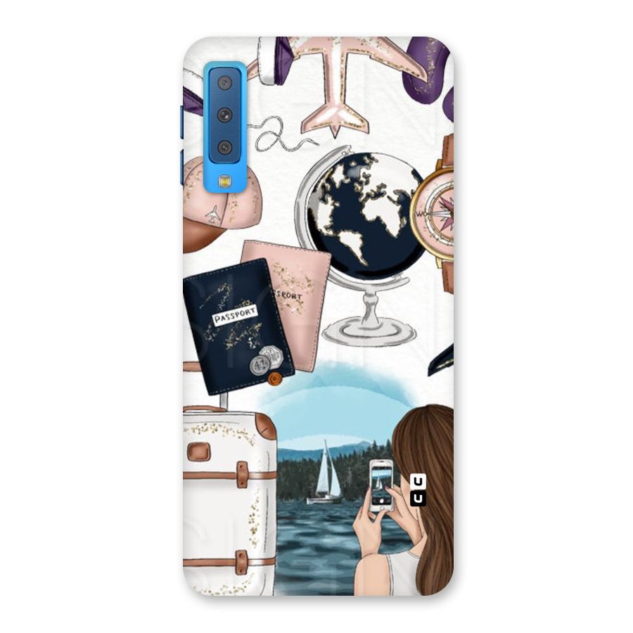 Travel Diaries Back Case for Galaxy A7 (2018)