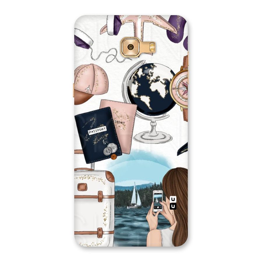 Travel Diaries Back Case for Galaxy C9 Pro