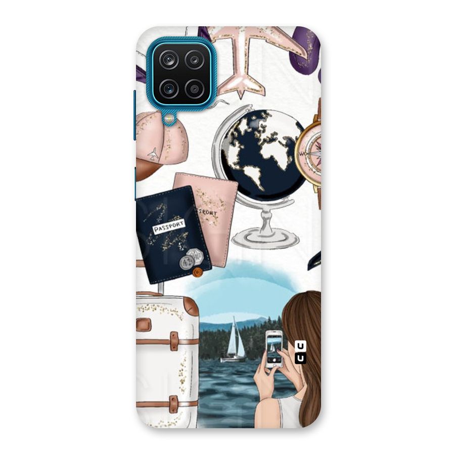 Travel Diaries Back Case for Galaxy M12