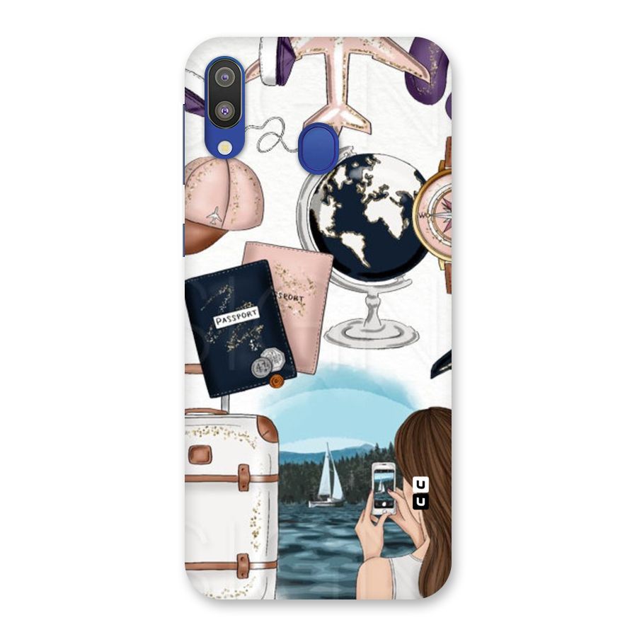Travel Diaries Back Case for Galaxy M20