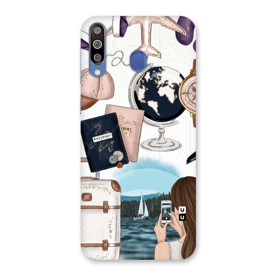Travel Diaries Back Case for Galaxy M30