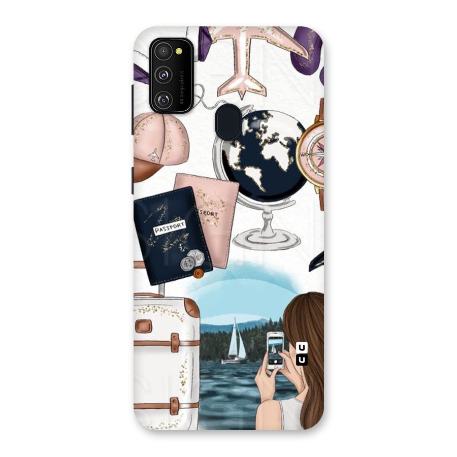 Travel Diaries Back Case for Galaxy M30s