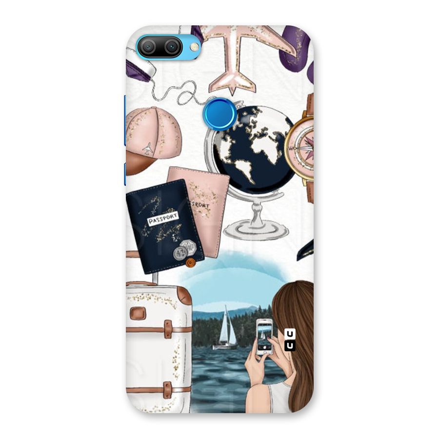 Travel Diaries Back Case for Honor 9N