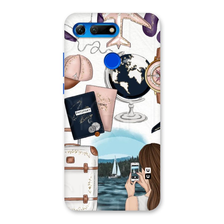 Travel Diaries Back Case for Honor View 20