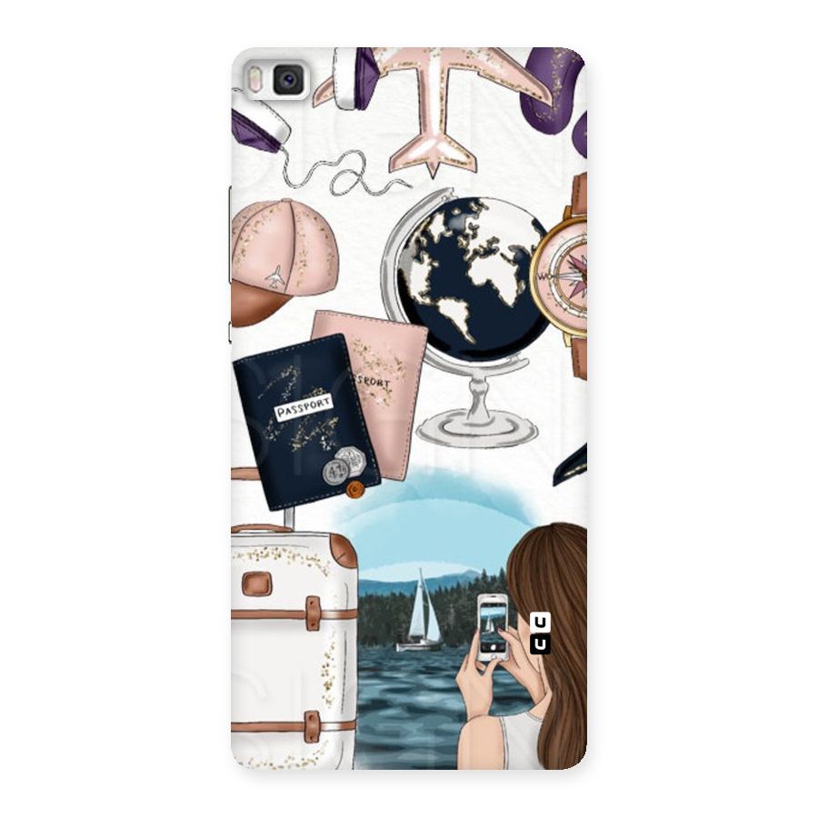 Travel Diaries Back Case for Huawei P8