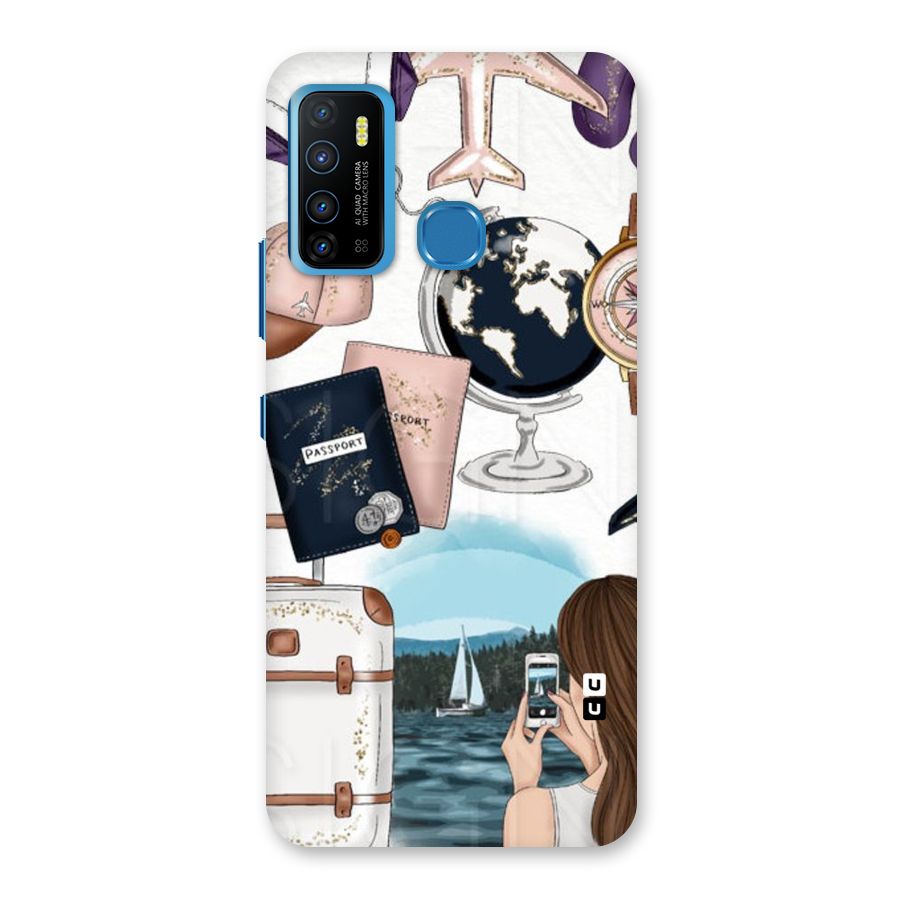 Travel Diaries Back Case for Infinix Hot 9
