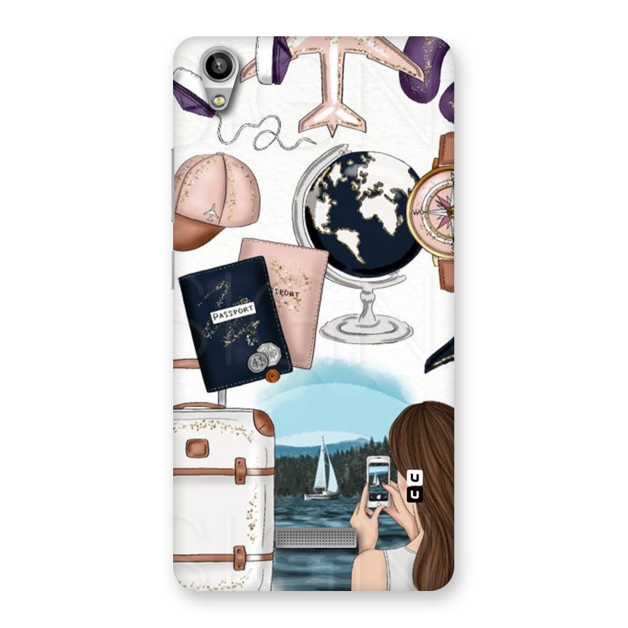 Travel Diaries Back Case for Lava-Pixel-V1