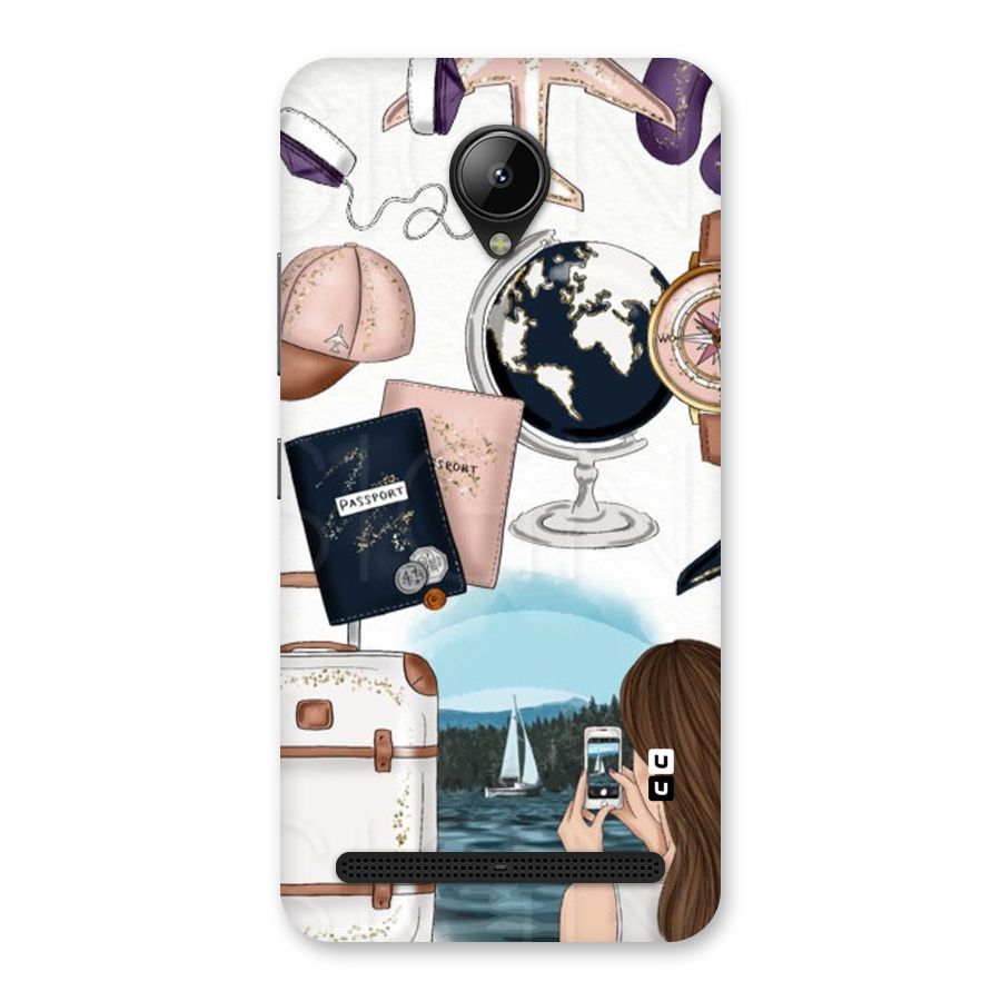 Travel Diaries Back Case for Lenovo C2