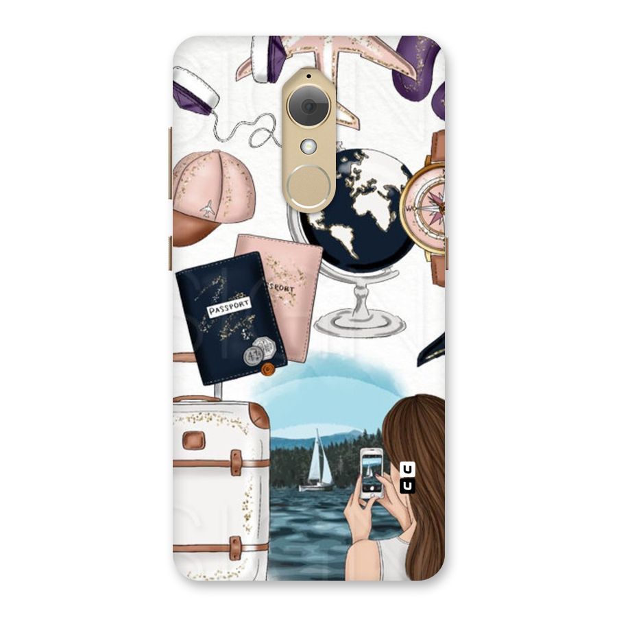 Travel Diaries Back Case for Lenovo K8