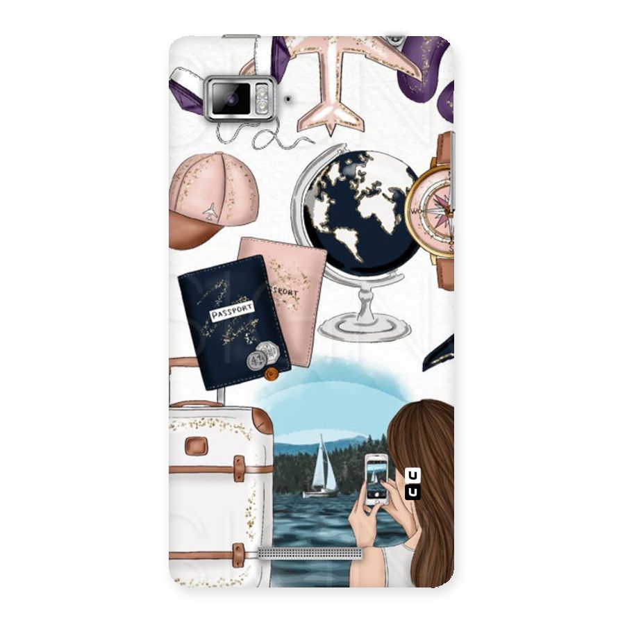 Travel Diaries Back Case for Lenovo Vibe Z K910