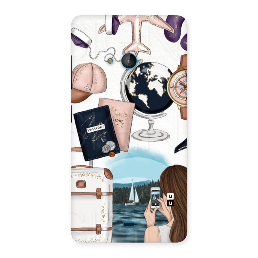 Travel Diaries Back Case for Lumia 540
