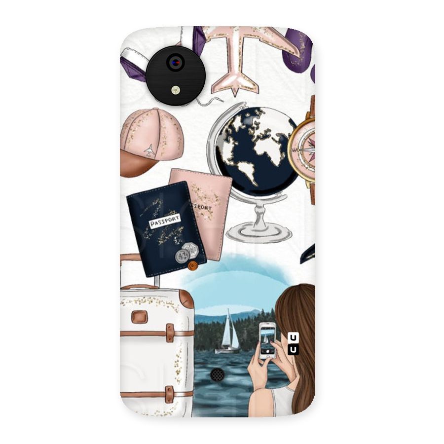 Travel Diaries Back Case for Micromax Canvas A1