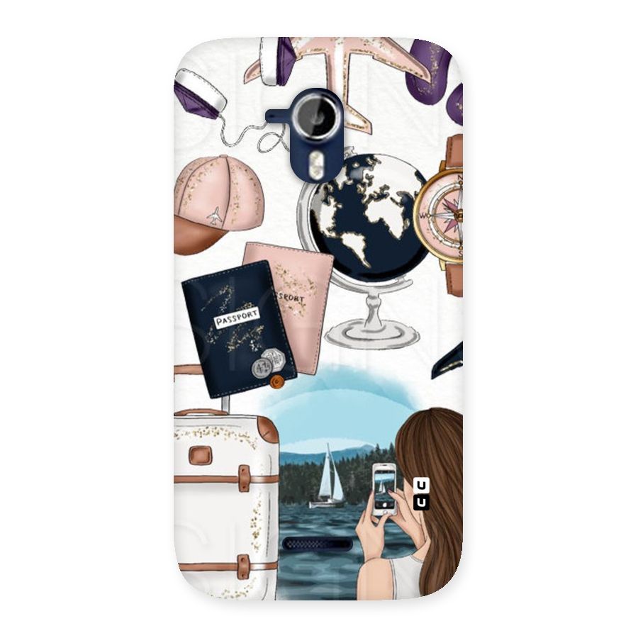 Travel Diaries Back Case for Micromax Canvas Magnus A117