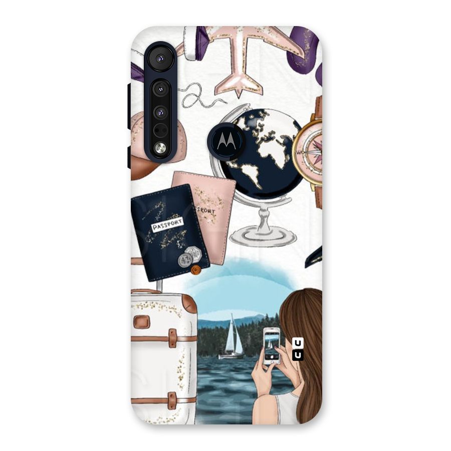 Travel Diaries Back Case for Motorola One Macro