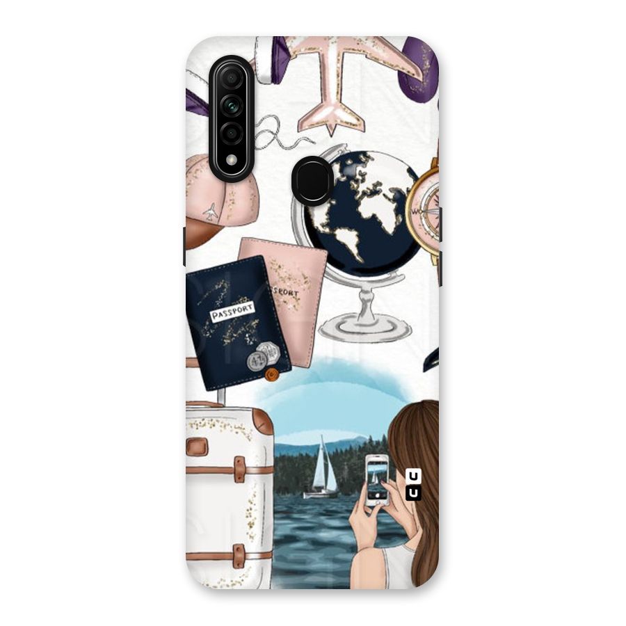 Travel Diaries Back Case for Oppo A31