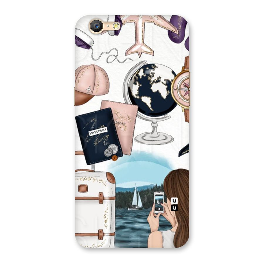 Travel Diaries Back Case for Oppo A39