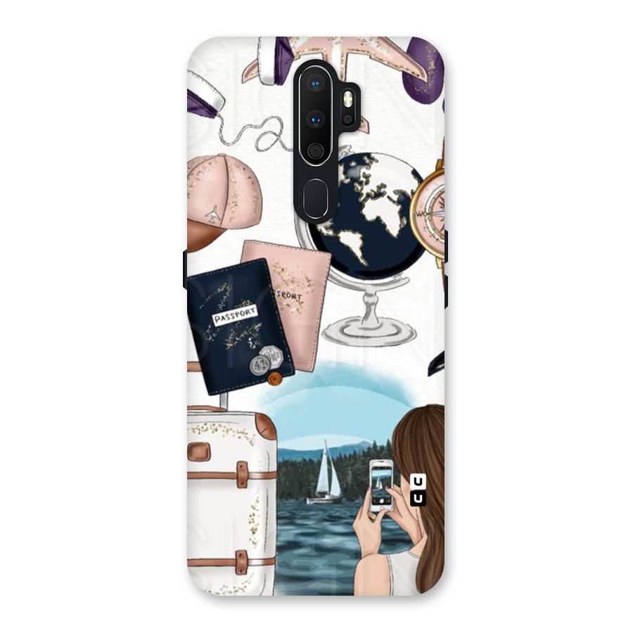 Travel Diaries Back Case for Oppo A5 (2020)