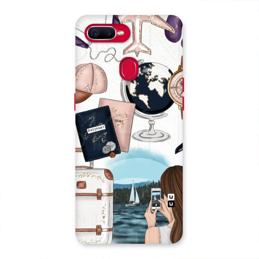 Travel Diaries Back Case for Oppo F9 Pro