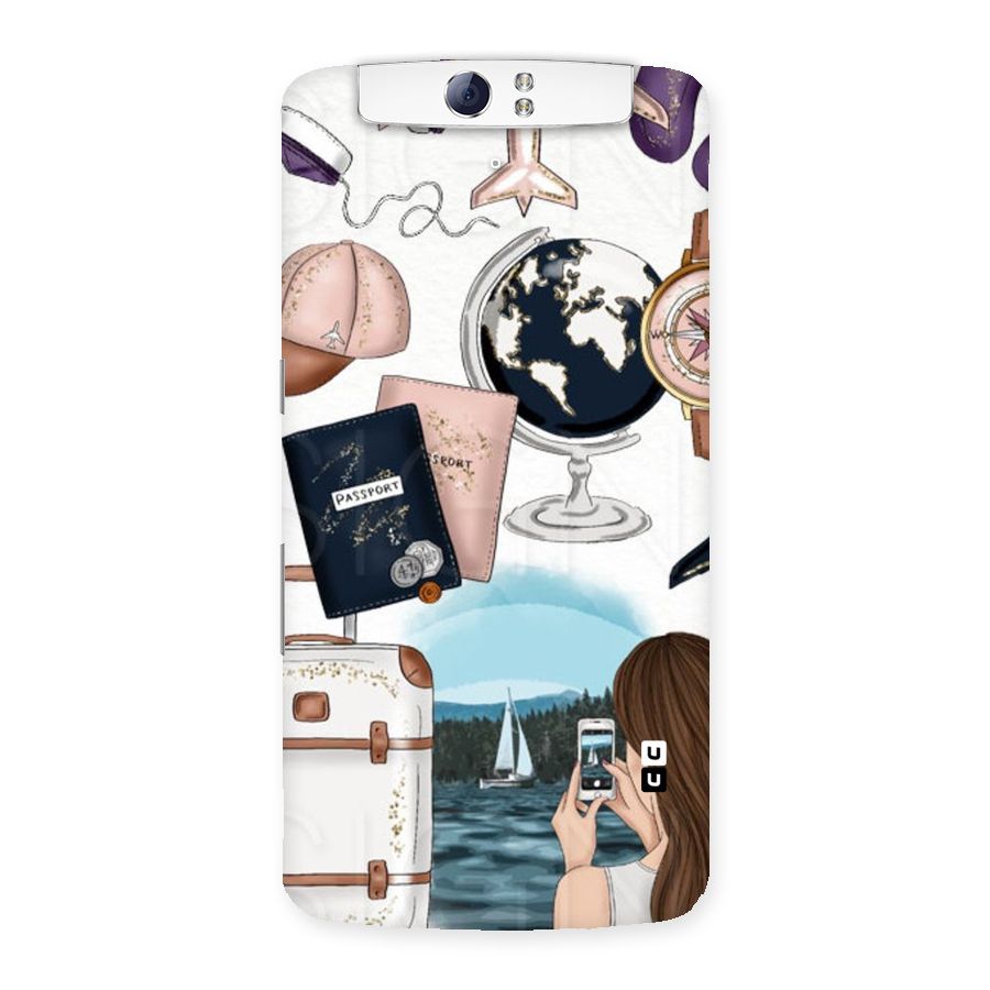 Travel Diaries Back Case for Oppo N1