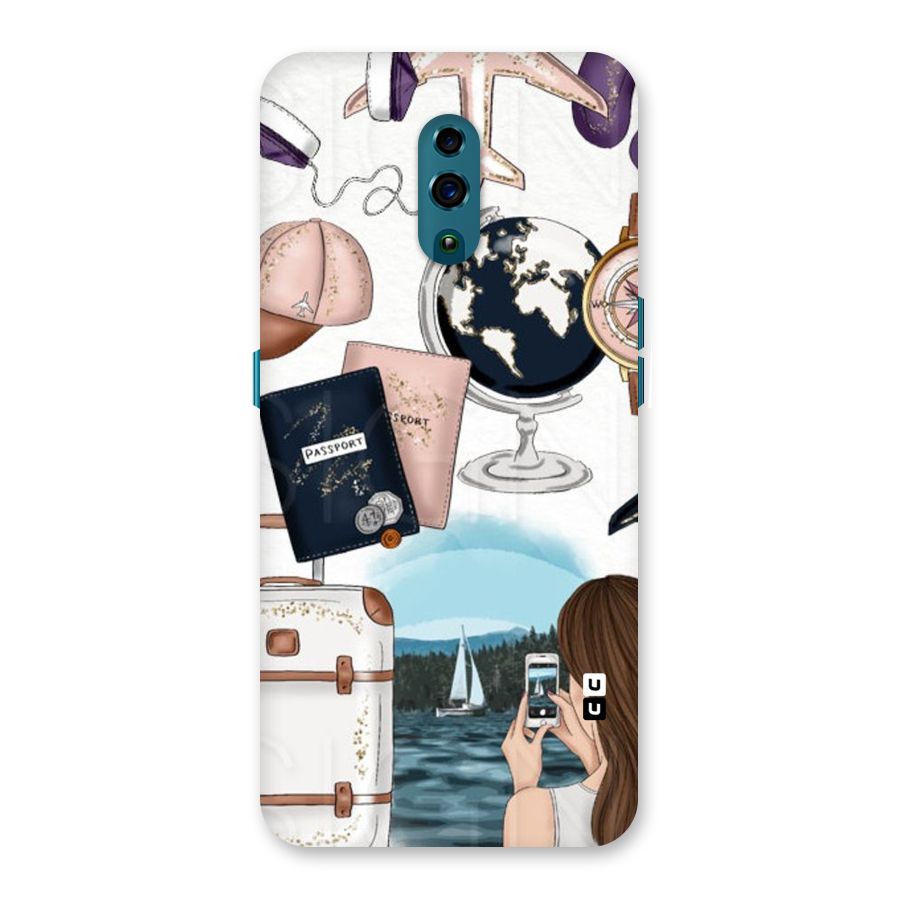 Travel Diaries Back Case for Oppo Reno