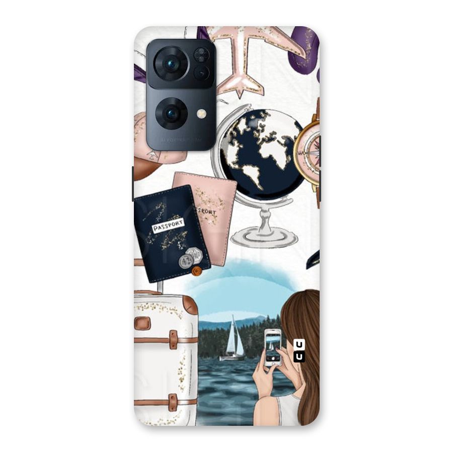 Travel Diaries Back Case for Oppo Reno7 Pro 5G