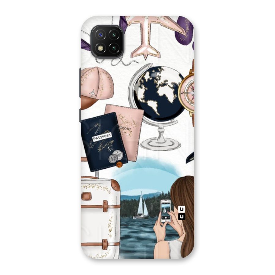 Travel Diaries Back Case for Poco C3
