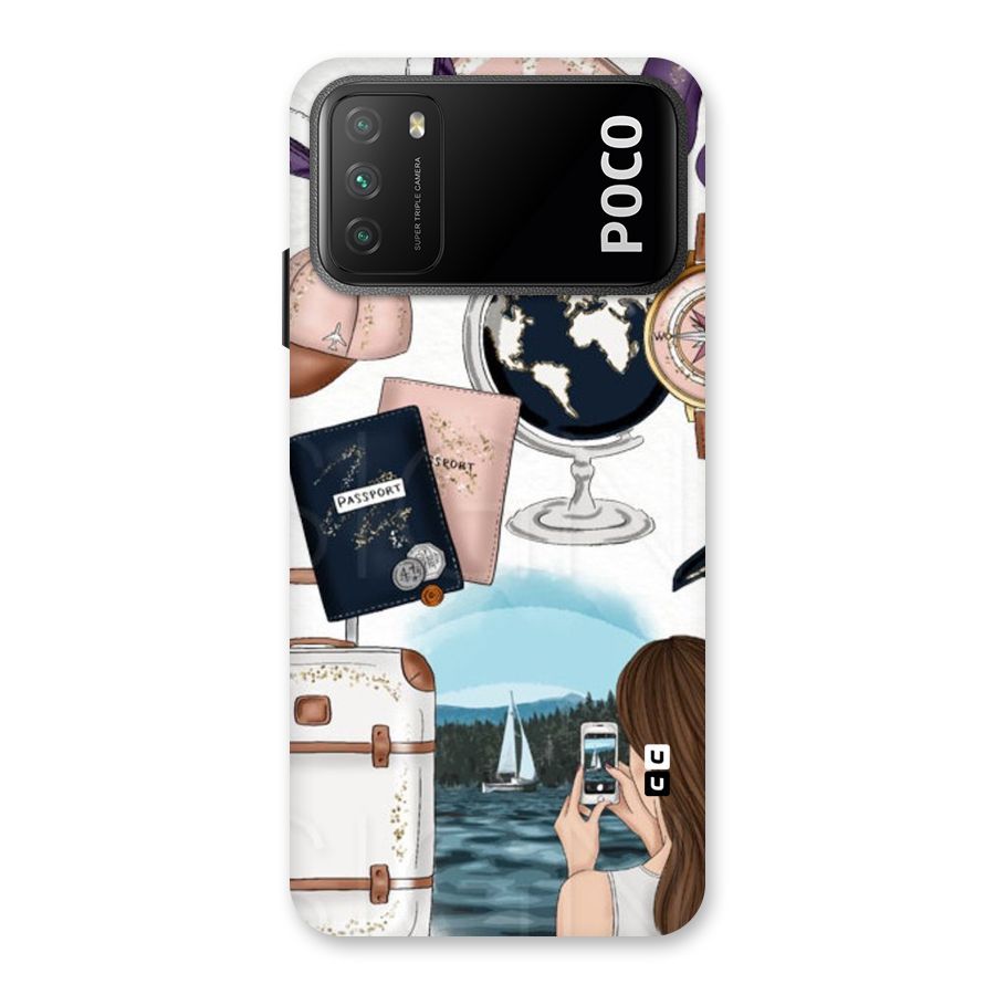 Travel Diaries Back Case for Poco M3