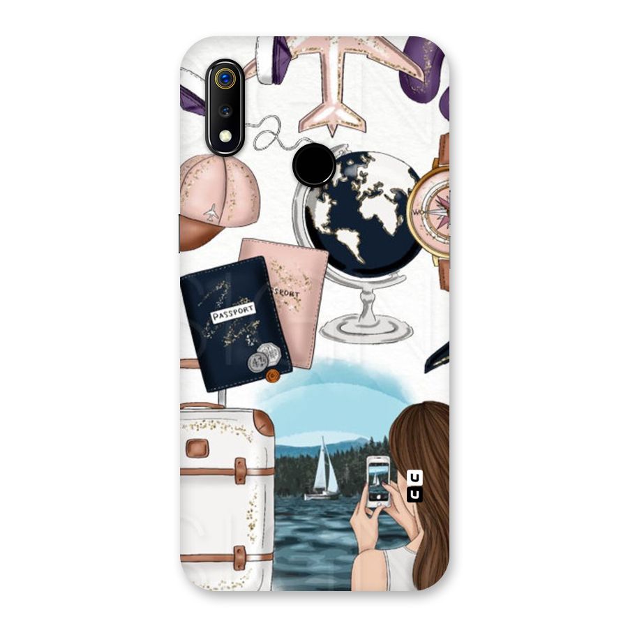 Travel Diaries Back Case for Realme 3