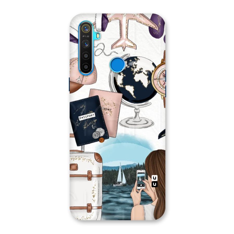 Travel Diaries Back Case for Realme 5