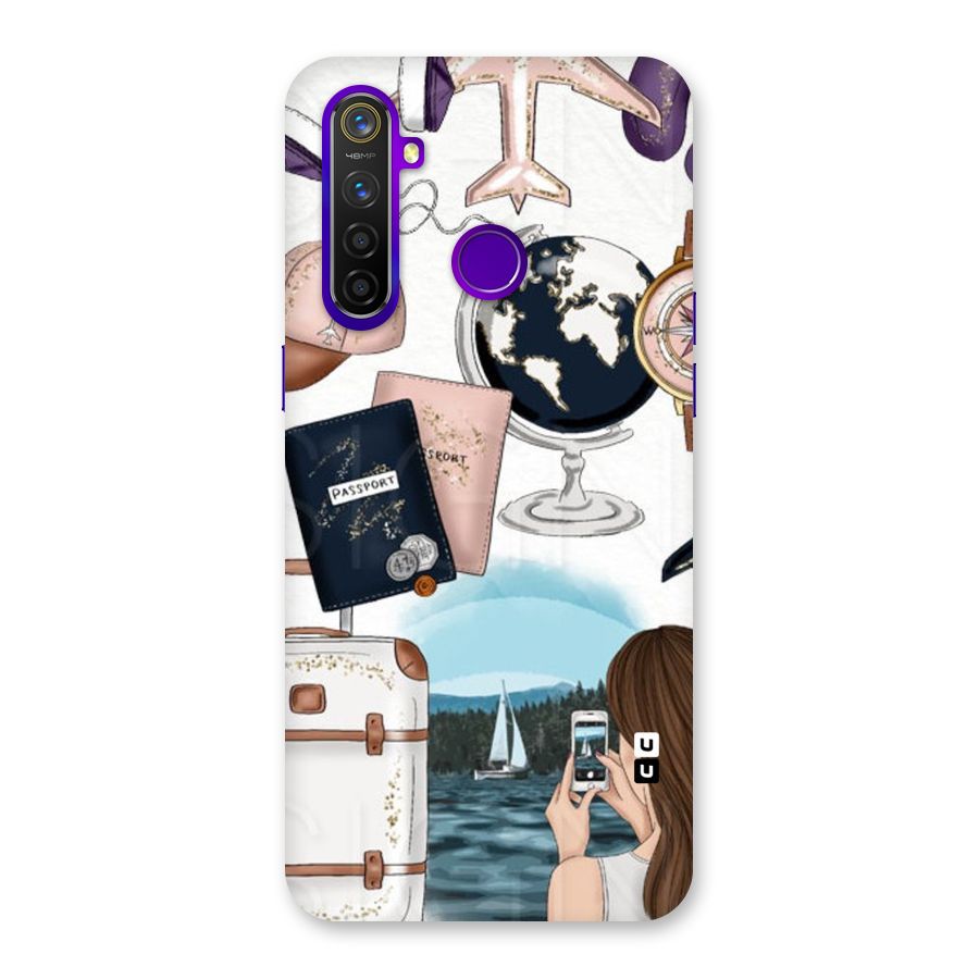 Travel Diaries Back Case for Realme 5 Pro