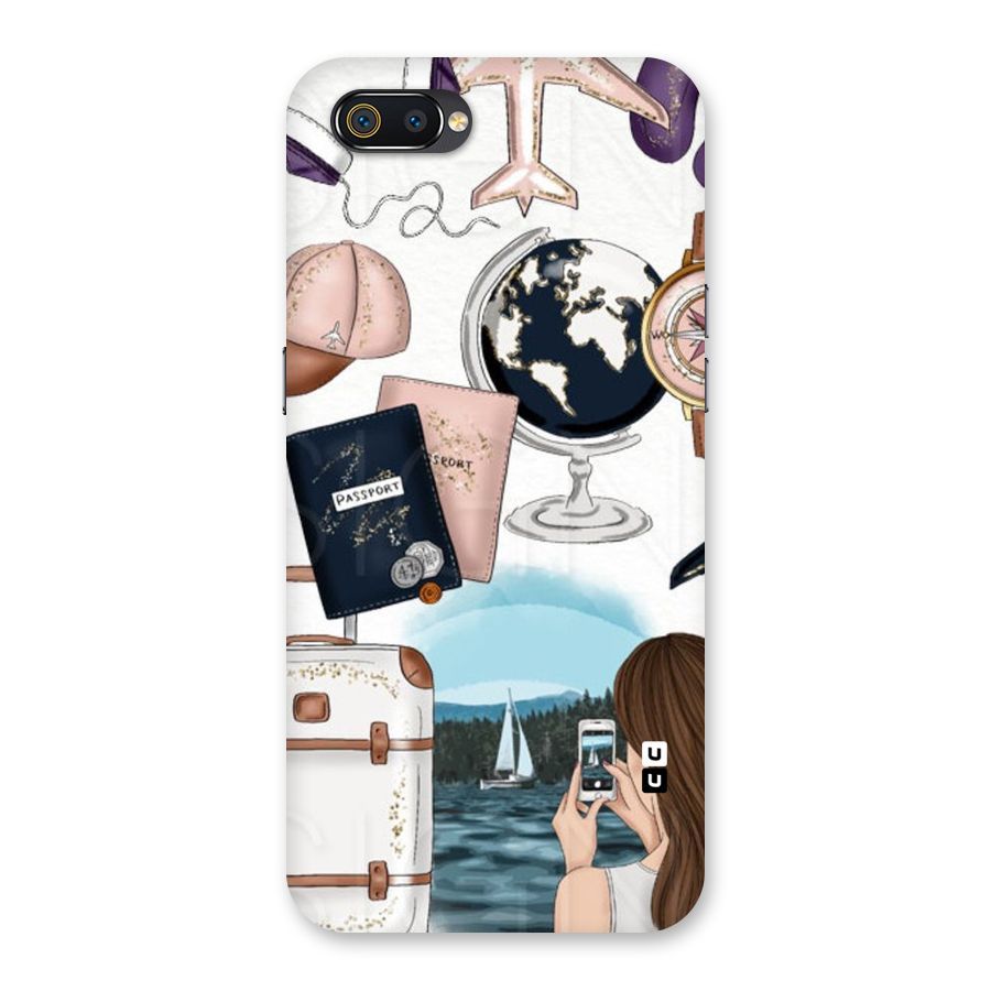 Travel Diaries Back Case for Realme C2