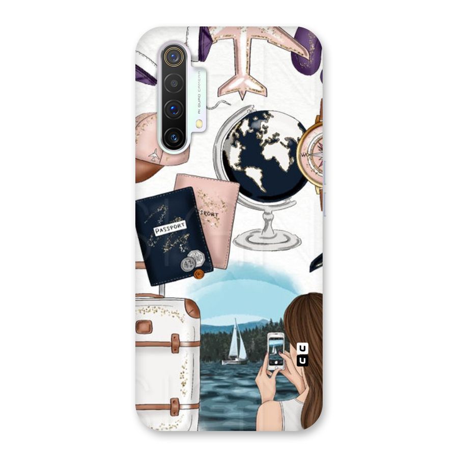 Travel Diaries Back Case for Realme X3
