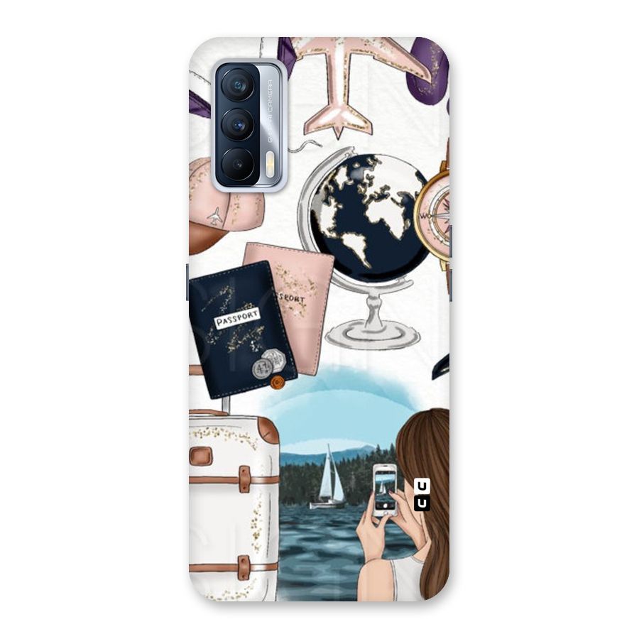 Travel Diaries Back Case for Realme X7
