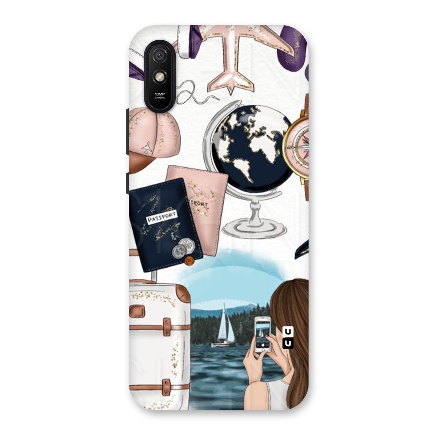 Travel Diaries Back Case for Redmi 9A