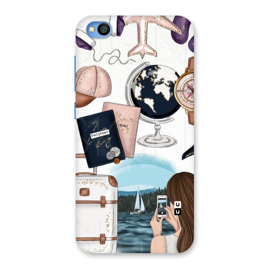 Travel Diaries Back Case for Redmi Go