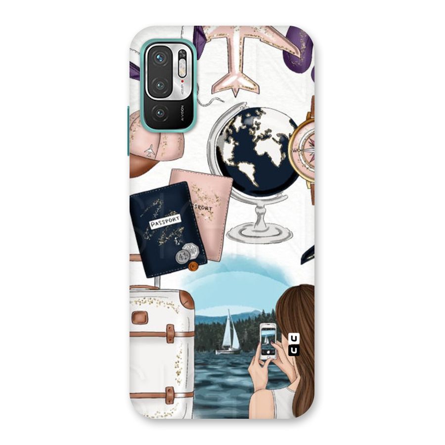 Travel Diaries Back Case for Redmi Note 10T 5G