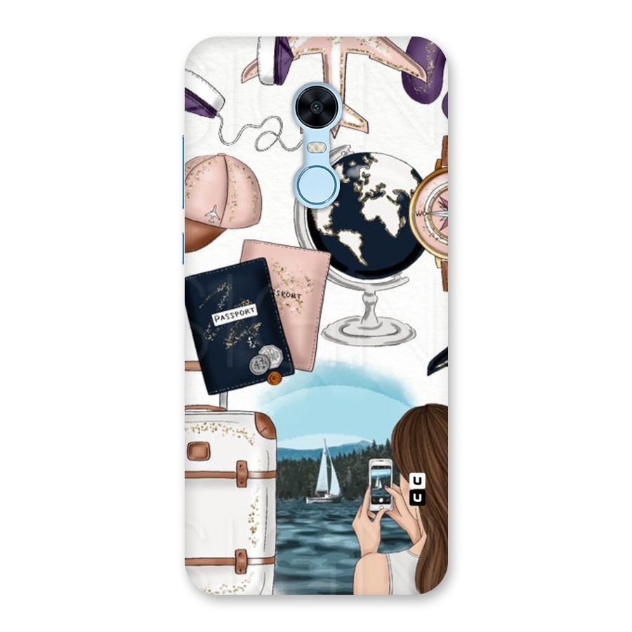 Travel Diaries Back Case for Redmi Note 5