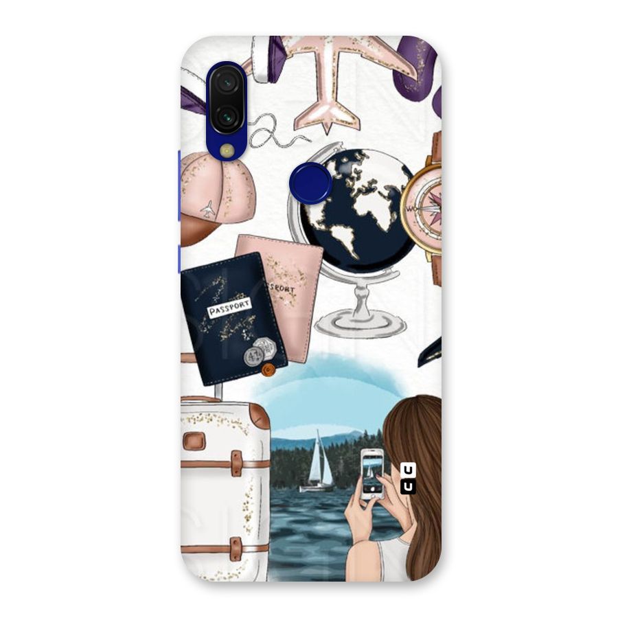 Travel Diaries Back Case for Redmi Y3